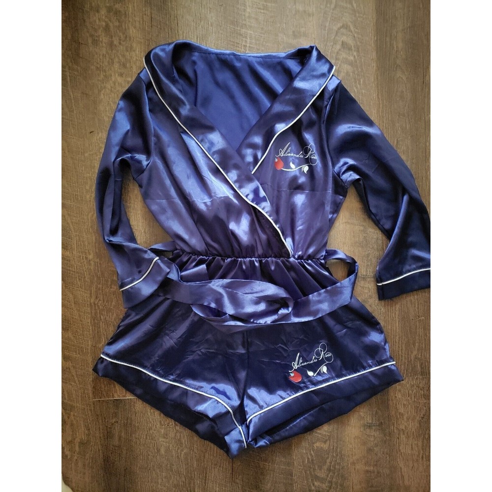 Womens Sexy Size Small Silky Romper Robe